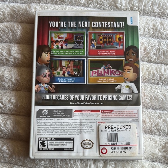 2/$10 The Price Is Right Decades for Wii - Picture 2 of 3